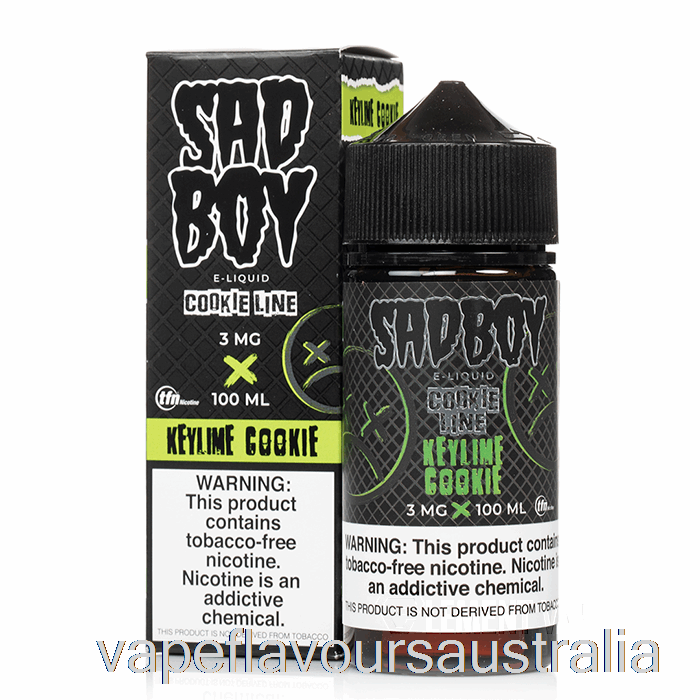 Vape Nicotine Australia Keylime Cookie - Sadboy - 100mL 0mg
